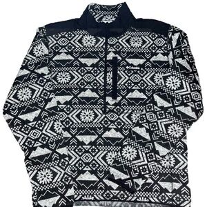 Columbia Men's Sweater Weather II printed Winter‎ 1/2 Zip Pullover Size Large